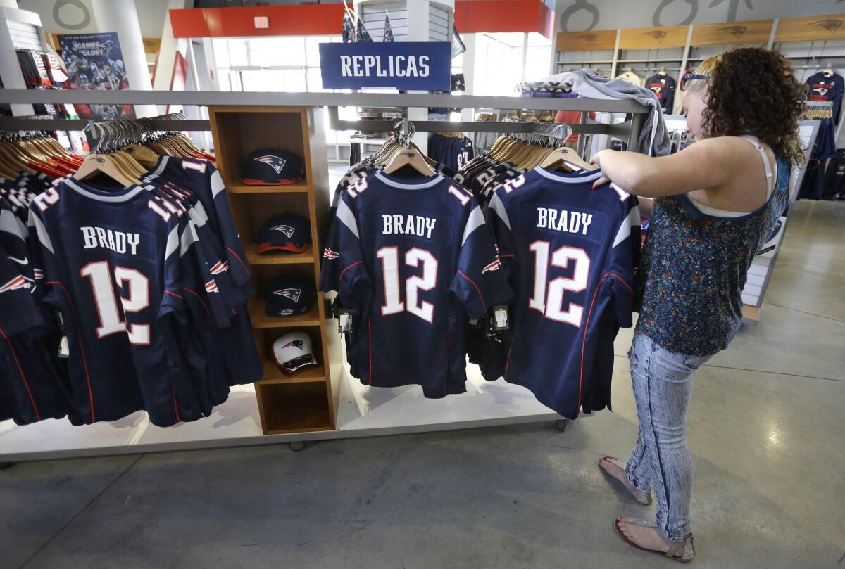 Nfl merchandise sales by clearance team